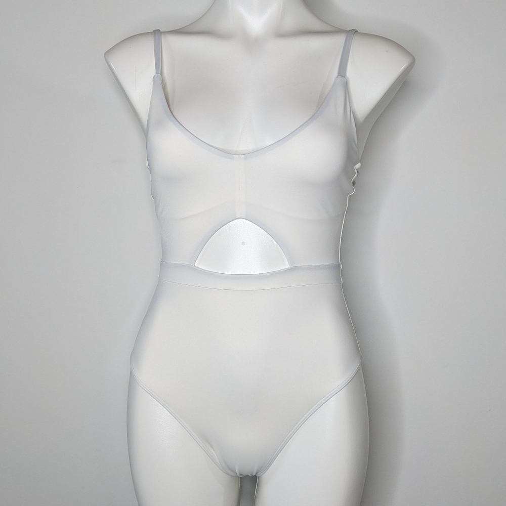 Andie Samoa low cut cutout one piece swimsuit S